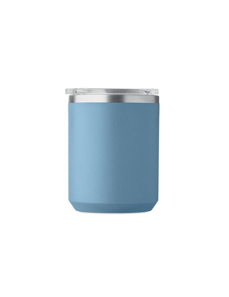 COCOA Mug double paroi 400ml Couleurs : bleu pétrole personnalisable avec votre logo