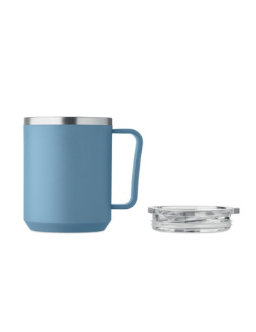 COCOA Mug double paroi 400ml Couleurs : bleu pétrole cadeau client original