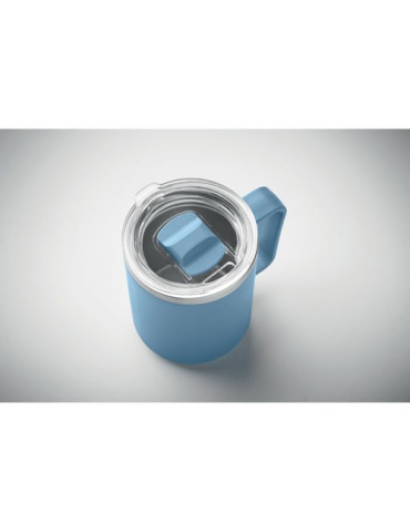 COCOA Mug double paroi 400ml Couleurs : bleu pétrole goodies publicitaire durable