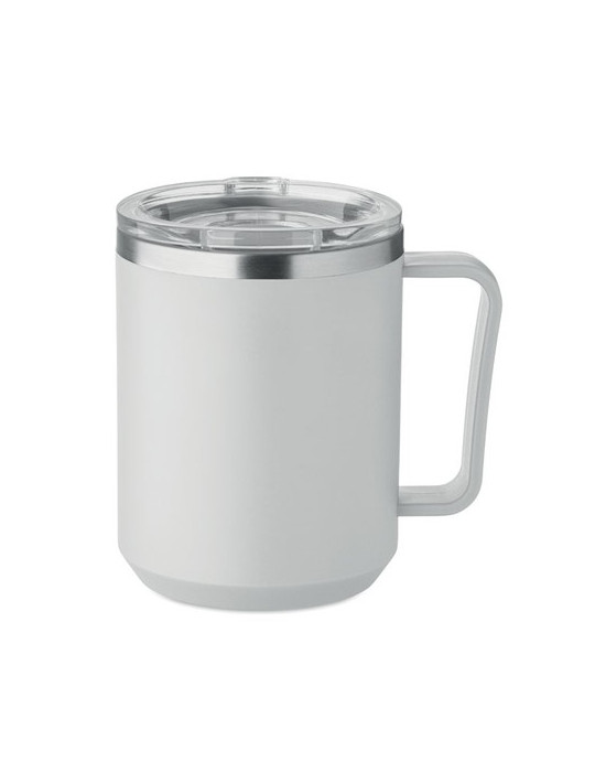 COCOA Mug double paroi 400ml Couleurs : gris personnalisable avec votre logo