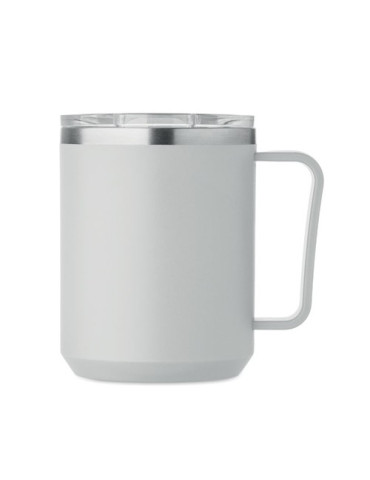 COCOA Mug double paroi 400ml Couleurs : gris cadeau client original