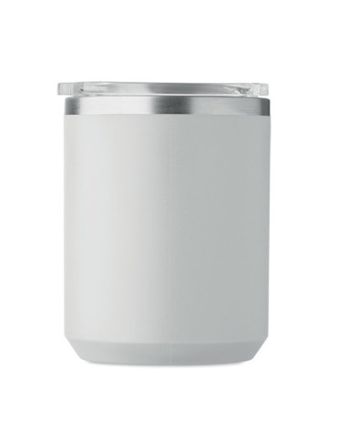 COCOA Mug double paroi 400ml Couleurs : gris objet promo petit budget