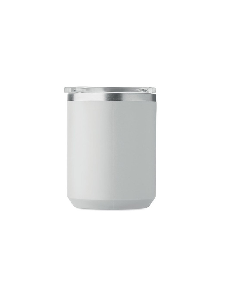 COCOA Mug double paroi 400ml Couleurs : gris objet promo petit budget