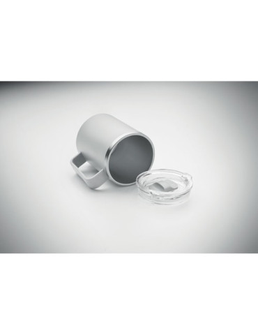 COCOA Mug double paroi 400ml Couleurs : gris objet publicitaire robuste