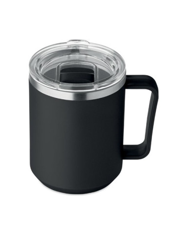 COCOA Mug double paroi 400ml Couleurs : noir cadeau collaborateur premium