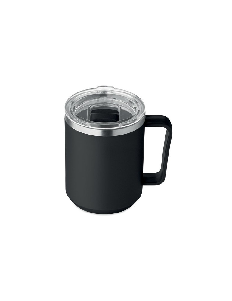 COCOA Mug double paroi 400ml Couleurs : noir cadeau collaborateur premium