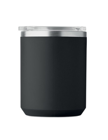 COCOA Mug double paroi 400ml Couleurs : noir marquage couleur éclatante