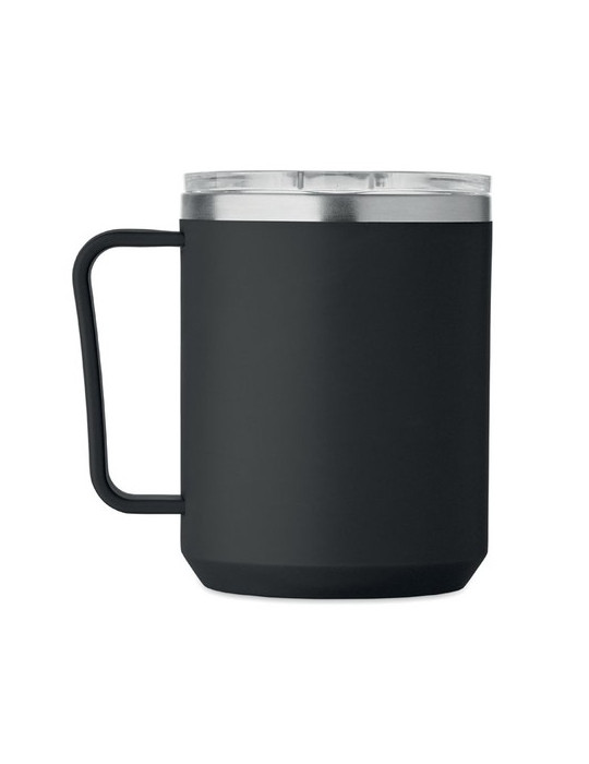 COCOA Mug double paroi 400ml Couleurs : noir impression haute définition