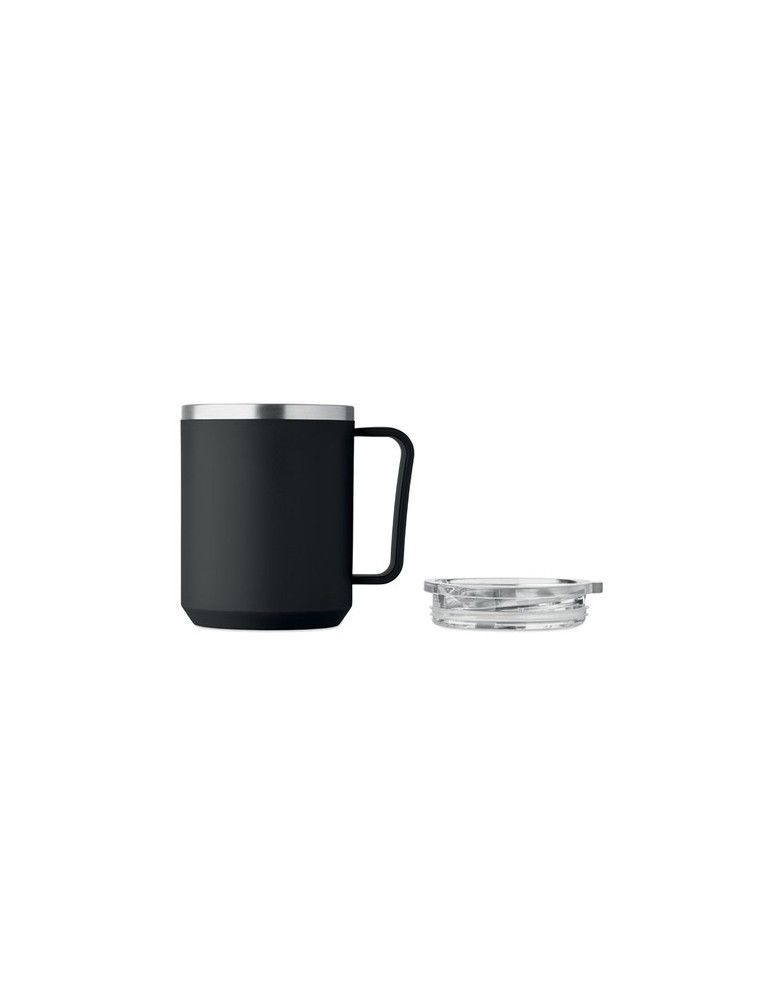 COCOA Mug double paroi 400ml Couleurs : noir personnalisation rapide en France