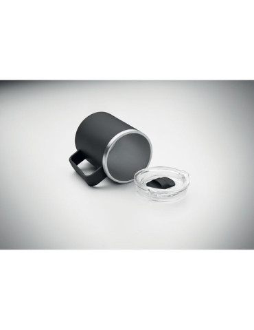 COCOA Mug double paroi 400ml Couleurs : noir goodies entreprise design