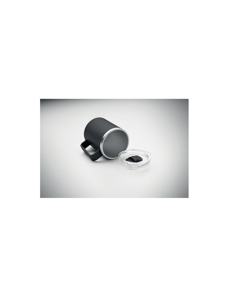 COCOA Mug double paroi 400ml Couleurs : noir goodies entreprise design