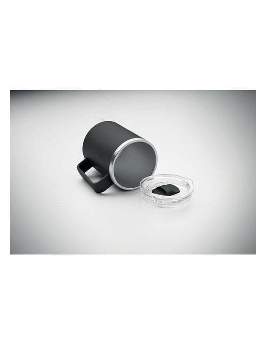 COCOA Mug double paroi 400ml Couleurs : noir goodies entreprise design