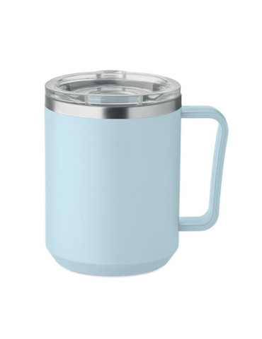 COCOA Mug double paroi 400ml Couleurs : bleu bébé cadeau entreprise pas cher