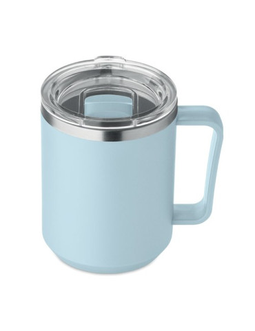 COCOA Mug double paroi 400ml Couleurs : bleu bébé personnalisation rapide en France