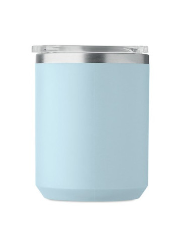 COCOA Mug double paroi 400ml Couleurs : bleu bébé cadeau affaires élégant