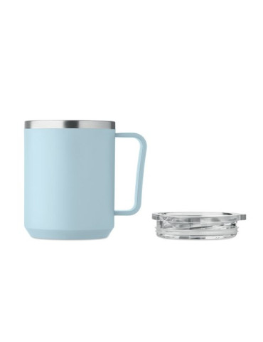 COCOA Mug double paroi 400ml Couleurs : bleu bébé cadeau collaborateur premium