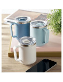 COCOA Mug double paroi 400ml Couleurs : blanc goodies publicitaire durable