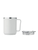 COCOA Mug double paroi 400ml Couleurs : blanc marquage couleur éclatante