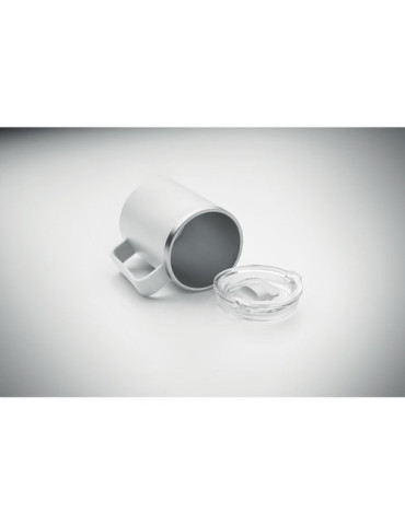 COCOA Mug double paroi 400ml Couleurs : blanc personnalisable avec votre logo