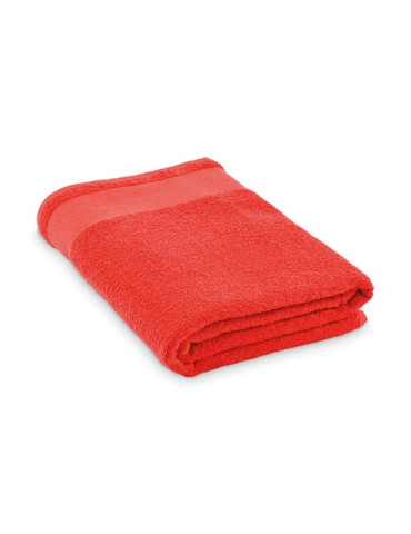 ISLAND 100 Serviette de bain en coton Couleurs : rouge personnalisable avec votre logo
