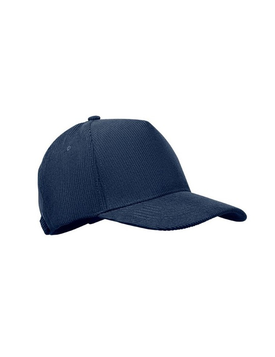 WALE Casquette 5 pans en velours Couleurs : bleu