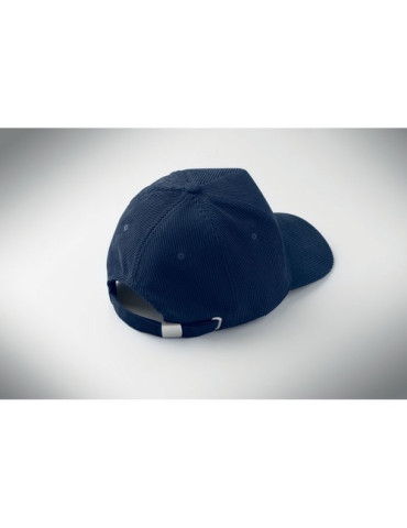 WALE Casquette 5 pans en velours Couleurs : bleu personnalisation sur mesure