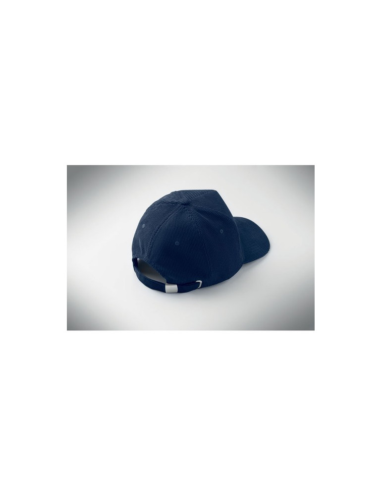 WALE Casquette 5 pans en velours Couleurs : bleu personnalisation sur mesure