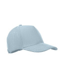 WALE Casquette 5 pans en velours Couleurs : bleu bébé impression haute définition