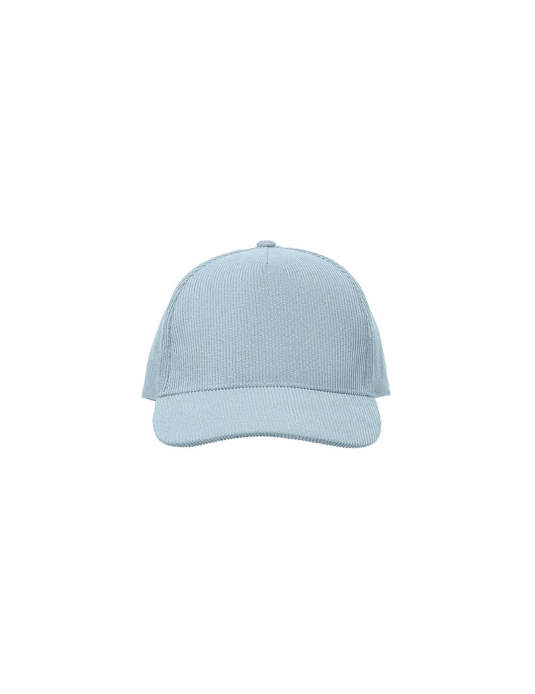 WALE Casquette 5 pans en velours Couleurs : bleu bébé personnalisation rapide en France