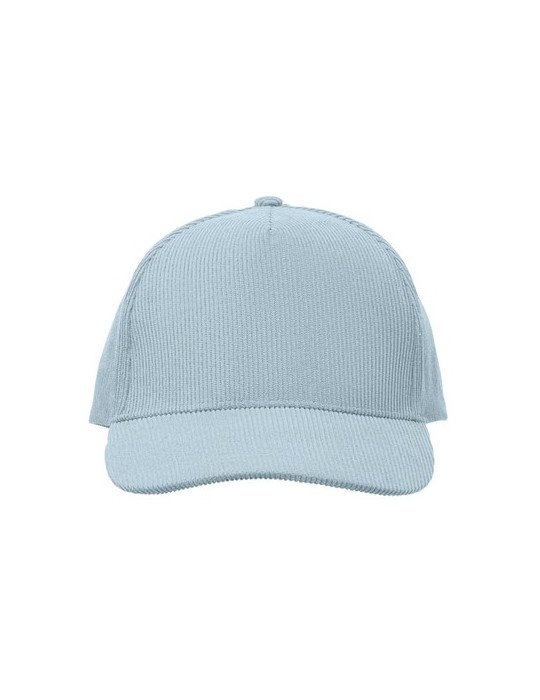 WALE Casquette 5 pans en velours Couleurs : bleu bébé personnalisation rapide en France