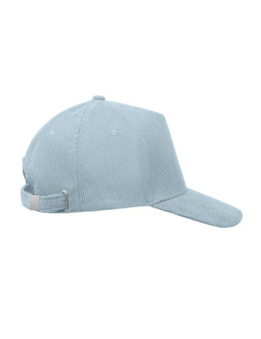 WALE Casquette 5 pans en velours Couleurs : bleu bébé goodies publicitaire événementiel