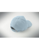 WALE Casquette 5 pans en velours Couleurs : bleu bébé objet promotionnel éco-responsable