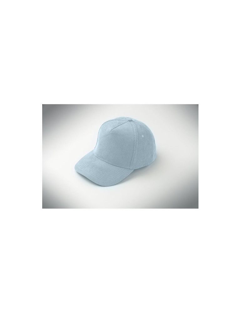 WALE Casquette 5 pans en velours Couleurs : bleu bébé cadeau collaborateur premium