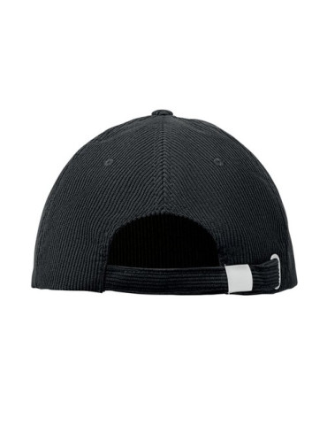 WALE Casquette 5 pans en velours Couleurs : noir impression logo haute qualité