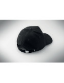 WALE Casquette 5 pans en velours Couleurs : noir goodies personnalisé en stock