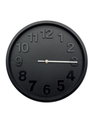 MURO Horloge murale en PP Couleurs : noir goodies personnalisé en stock