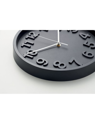 MURO Horloge murale en PP Couleurs : noir cadeau affaires élégant