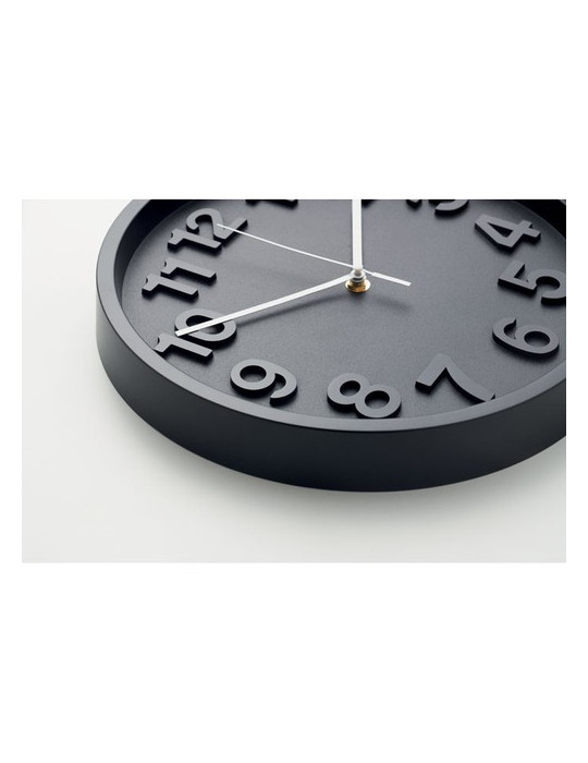 MURO Horloge murale en PP Couleurs : noir cadeau affaires élégant