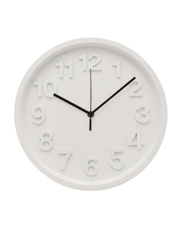 MURO Horloge murale en PP Couleurs : blanc cadeau entreprise pas cher