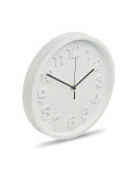 MURO Horloge murale en PP Couleurs : blanc marquage laser ultra précis