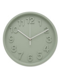MURO Horloge murale en PP Couleurs : vert menthe personnalisable avec votre logo