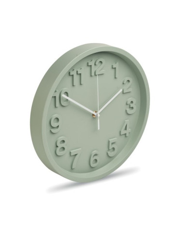 MURO Horloge murale en PP Couleurs : vert menthe objet promotionnel éco-responsable