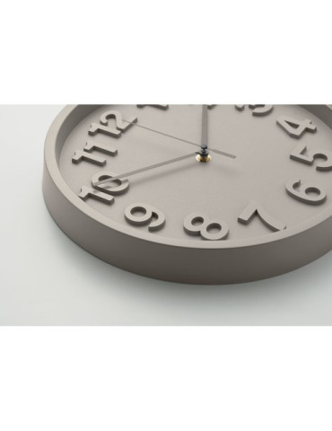 MURO Horloge murale en PP Couleurs : gris marquage couleur éclatante
