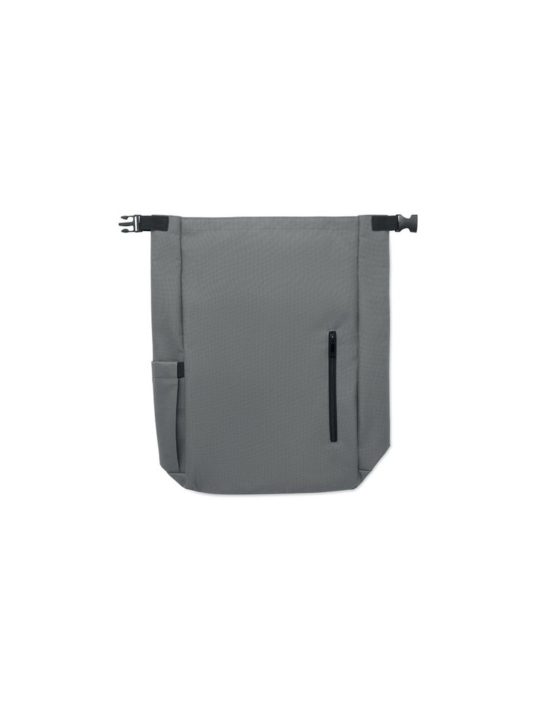 UNITON Sac à enroulage pour PC 15'' Couleurs : pierre personnalisable avec votre logo