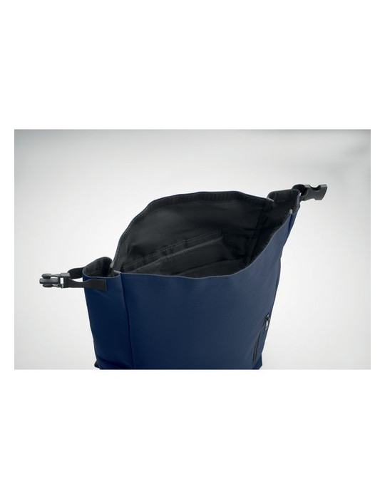 UNITON Sac à enroulage pour PC 15'' Couleurs : bleu marine impression logo haute qualité