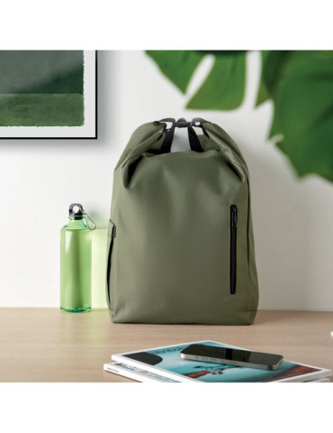 UNITON Sac à enroulage pour PC 15'' Couleurs : vert armée cadeau collaborateur premium
