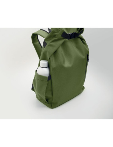 UNITON Sac à enroulage pour PC 15'' Couleurs : vert armée objet promotionnel éco-responsable