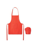 KID CHEF Set de cuisine pour enfants Couleurs : rouge personnalisable avec votre logo