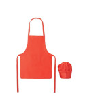 KID CHEF Set de cuisine pour enfants Couleurs : rouge marquage couleur éclatante
