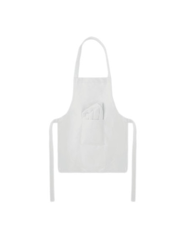 KID CHEF Set de cuisine pour enfants Couleurs : blanc marquage laser ultra précis